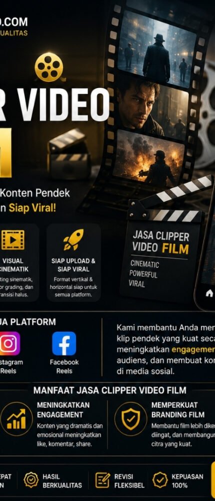 Jasa Clipper Video Facebook - jasaclippervideo.com (1) Jasa Clipper Video Film Profesional untuk YouTube Shorts, TikTok, Instagram Reels, dan Facebook Reels