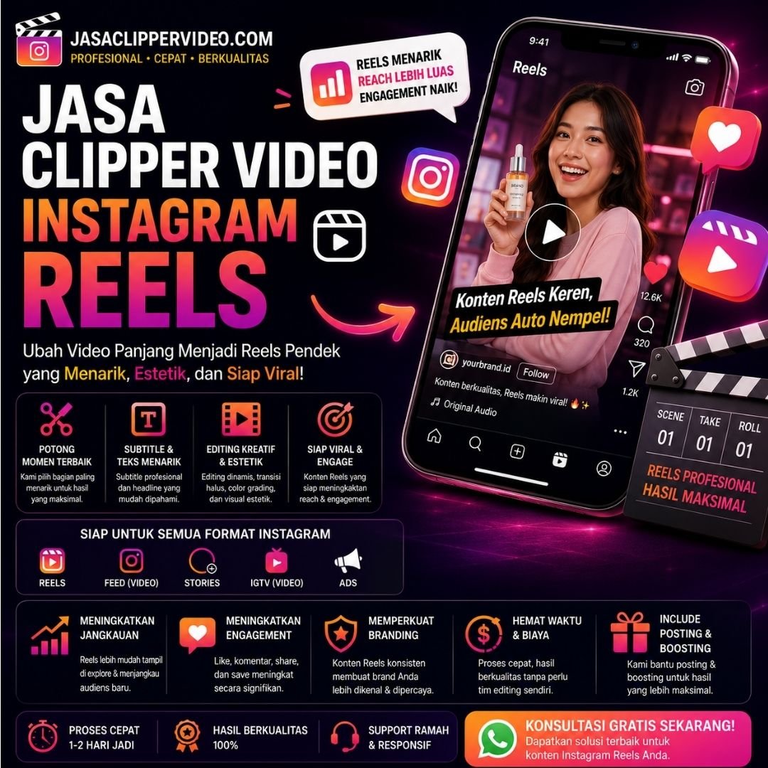 Jasa Clipper Video Instagram Reels