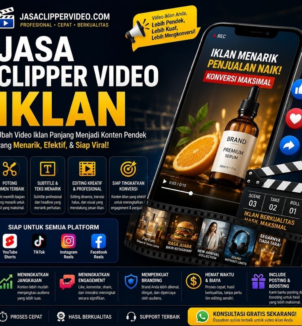 Jasa Clipper Video Iklan Profesional untuk Bisnis dan UMKM
