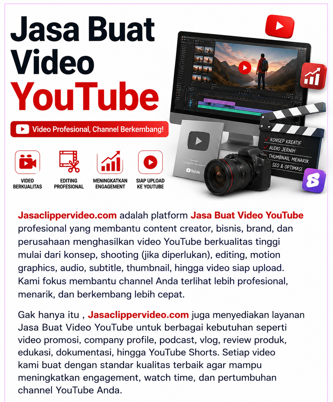Jasa Buat Video Youtube