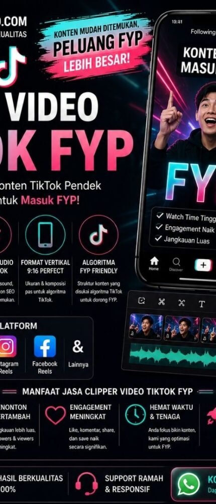 Jasa Clipper Video Tiktok FYP