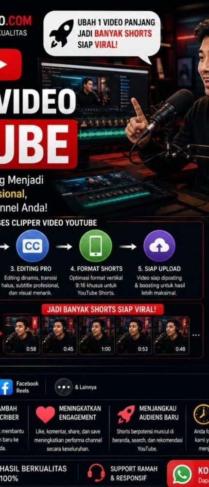 Jasa Clipper Video Youtube Shorts