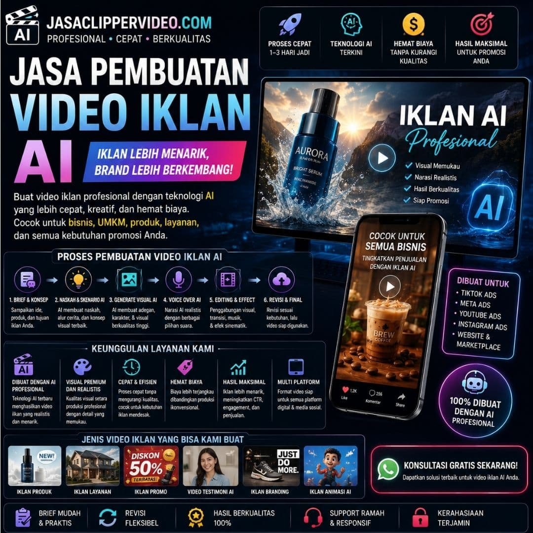 Jasa Pembuatan Video Iklan AI Profesional untuk Bisnis dan UMKM